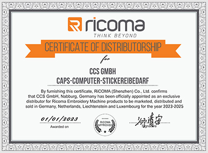 Exclusive Distributor Certificate