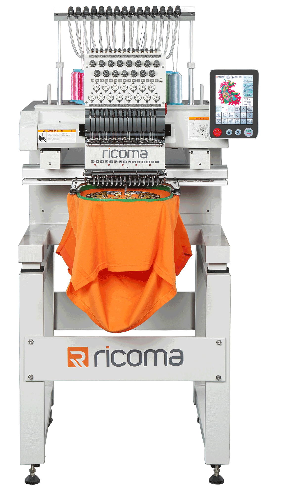 RICOMA MT-1502 Commercial Embroidery Machine - 2 Heads - 15